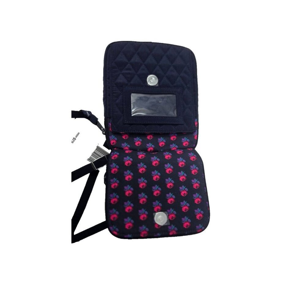 Vera Bradley Mini Hipster in Classic Navy 8" x 6.5" - Picture 5 of 12